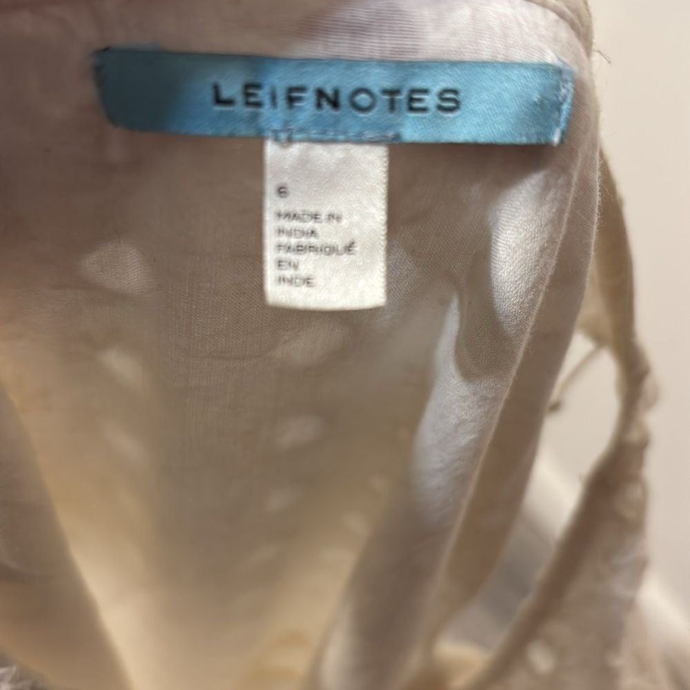 Anthropologie Leifnotes Sleeveless Eyelet Maxi Dress Size 6 - Picture 2 of 7